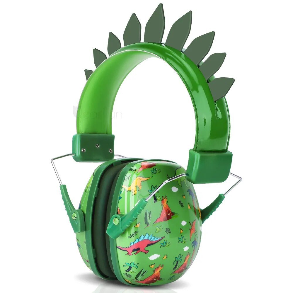 Casque Anti Bruit Enfant Dinosaure Vert: Un Oasis de Tranquillité dans un Monde Jurassique - Doux Berceau