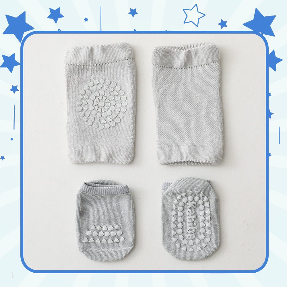 Chaussettes et Genouillères Antidérapantes Bébé : L'Équilibre et la Sécurité à Chaque Pas - Doux Berceau